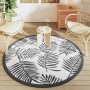 Black and white PP outdoor rug Ø160 cm by vidaXL, Outdoor protectors - Ref: Foro24-368471, Price: 23,99 €, Discount: %