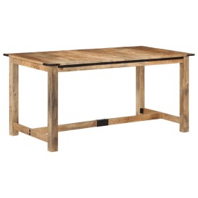 Esstisch aus massivem Mangoholz, 160 x 80 x 75 cm von vidaXL, Küchen- und Esstische - Ref: Foro24-358948, Preis: 257,96 €, Ra...