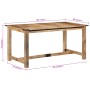 Mesa de comedor madera maciza de mango 160x80x75 cm de vidaXL, Mesas de cocina y de comedor - Ref: Foro24-358948, Precio: 257...