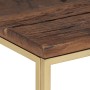 Stainless steel coffee table solid wood naughty gold by vidaXL, Coffee table - Ref: Foro24-350022, Price: 143,86 €, Discount: %