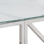 Console table silver stainless steel and tempered glass by vidaXL, Side tables - Ref: Foro24-349987, Price: 138,75 €, Discoun...