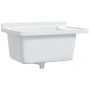 Fregadero utilitario de pared resina blanco 60x40x28 cm de vidaXL, Fregaderos - Ref: Foro24-4002795, Precio: 73,08 €, Descuen...