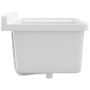 Fregadero utilitario de pared resina blanco 60x40x28 cm de vidaXL, Fregaderos - Ref: Foro24-4002795, Precio: 73,08 €, Descuen...