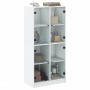 Aparador alto con puertas madera ingeniería blanco 68x37x142 cm de vidaXL, Aparadores - Ref: Foro24-3295857, Precio: 122,97 €...