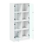 Aparador alto con puertas madera ingeniería blanco 68x37x142 cm de vidaXL, Aparadores - Ref: Foro24-3295857, Precio: 122,97 €...