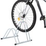 Soporte para 2 bicicletas suelo independiente acero galvanizado de vidaXL, Bases y soportes para almacenar bicicletas - Ref: ...