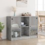 Aparador madera de ingeniería gris hormigón 102x37x75,5 cm de vidaXL, Aparadores - Ref: Foro24-3295874, Precio: 96,32 €, Desc...