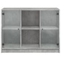 Aparador madera de ingeniería gris hormigón 102x37x75,5 cm de vidaXL, Aparadores - Ref: Foro24-3295874, Precio: 96,32 €, Desc...