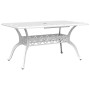 Mesa de jardín aluminio fundido blanco 150x90x72 cm de vidaXL, Mesas de jardín - Ref: Foro24-4002805, Precio: 461,32 €, Descu...