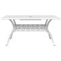 Mesa de jardín aluminio fundido blanco 150x90x72 cm de vidaXL, Mesas de jardín - Ref: Foro24-4002805, Precio: 455,99 €, Descu...