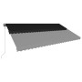 Toldo retráctil LED y sensor de viento gris antracita 600x300cm de vidaXL, Toldos - Ref: Foro24-3051260, Precio: 609,43 €, De...