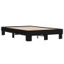 Estructura de cama madera de ingeniería y metal negro 120x190cm de vidaXL, Camas y somieres - Ref: Foro24-845887, Precio: 104...