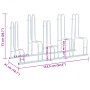 Ständer für 5 Fahrräder, unabhängiger Boden aus verzinktem Stahl von vidaXL, Sockel und Stützen zum Abstellen von Fahrrädern ...