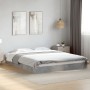 Estructura de cama madera de ingeniería gris hormigón 150x200cm de vidaXL, Camas y somieres - Ref: Foro24-842017, Precio: 92,...