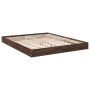 Estructura de cama madera de ingeniería marrón roble 150x200 cm de vidaXL, Camas y somieres - Ref: Foro24-842020, Precio: 95,...