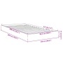 Estructura de cama madera de ingeniería negra 100x200 cm de vidaXL, Camas y somieres - Ref: Foro24-842057, Precio: 69,99 €, D...