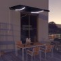 Manual retractable awning with LED anthracite gray 350x250 cm by vidaXL, Awnings - Ref: Foro24-3051244, Price: 261,38 €, Disc...