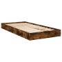 Estructura de cama madera de ingeniería roble humo 75x190 cm de vidaXL, Camas y somieres - Ref: Foro24-842081, Precio: 62,19 ...