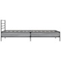 Estructura cama madera ingeniería metal gris Sonoma 75x190 cm de vidaXL, Camas y somieres - Ref: Foro24-845625, Precio: 95,99...