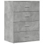 Aparadores 2 uds madera de ingeniería gris hormigón 60x39x80 cm de vidaXL, Aparadores - Ref: Foro24-3276626, Precio: 186,99 €...