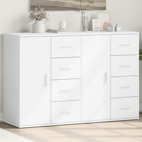 Sideboards 2 pcs white engineered wood 59x39x80 cm by vidaXL, Sideboards - Ref: Foro24-3276630, Price: 183,22 €, Discount: %