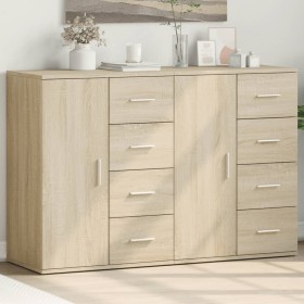 Sideboards 2 pcs engineered wood Sonoma oak 59x39x80 cm by vidaXL, Sideboards - Ref: Foro24-3276632, Price: 190,27 €, Discoun...