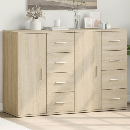 Aparadores 2 uds madera de ingeniería roble Sonoma 59x39x80 cm de vidaXL, Aparadores - Ref: Foro24-3276632, Precio: 203,85 €,...