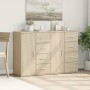 Sideboards 2 pcs engineered wood Sonoma oak 59x39x80 cm by vidaXL, Sideboards - Ref: Foro24-3276632, Price: 190,27 €, Discoun...