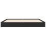 Estructura de cama madera de ingeniería negra 160x200 cm de vidaXL, Camas y somieres - Ref: Foro24-842008, Precio: 114,96 €, ...