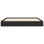 Estructura de cama madera de ingeniería negra 140x190 cm de vidaXL, Camas y somieres - Ref: Foro24-842036, Precio: 101,77 €, ...