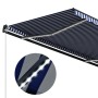 Awning with LED and wind sensor blue and white 350x250 cm by vidaXL, Awnings - Ref: Foro24-3051280, Price: 513,92 €, Discount: %