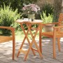 Folding garden table solid acacia wood Ø60x75 cm by vidaXL, Garden tables - Ref: Foro24-4004909, Price: 57,61 €, Discount: %