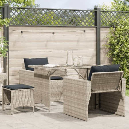 4-piece garden sofa set and gray synthetic rattan cushions by vidaXL, Garden sets - Ref: Foro24-366364, Price: 245,57 €, Disc...