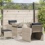 4-teilige Gartensofagarnitur und graue synthetische Rattankissen von vidaXL, Gartensets - Ref: Foro24-366364, Preis: 245,57 €...