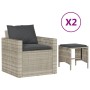 4-piece garden sofa set and gray synthetic rattan cushions by vidaXL, Garden sets - Ref: Foro24-366364, Price: 245,57 €, Disc...