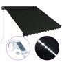 Toldo retráctil LED y sensor de viento gris antracita 300x250cm de vidaXL, Toldos - Ref: Foro24-3051255, Precio: 523,75 €, De...