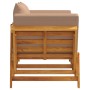 Garden bench with cushions 2 in 1 solid acacia wood by vidaXL, garden benches - Ref: Foro24-367582, Price: 239,46 €, Discount: %