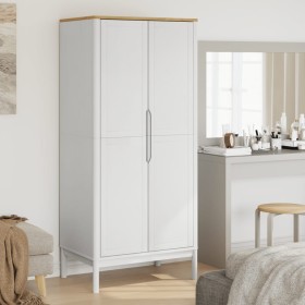 FLORO Kleiderschrank aus massivem weißem Kiefernholz 77x53x171 cm von vidaXL, Kleiderschränke - Ref: Foro24-374006, Preis: 24...