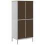 FLORO Kleiderschrank aus massivem weißem Kiefernholz 77x53x171 cm von vidaXL, Kleiderschränke - Ref: Foro24-374006, Preis: 24...