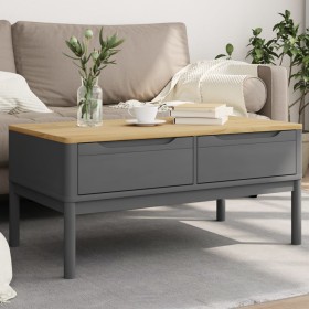 FLORO coffee table solid gray pine wood 99x55.5x45 cm by vidaXL, Coffee table - Ref: Foro24-374019, Price: 122,99 €, Discount: %