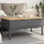 FLORO coffee table solid gray pine wood 99x55.5x45 cm by vidaXL, Coffee table - Ref: Foro24-374019, Price: 122,67 €, Discount: %