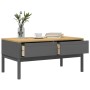 FLORO coffee table solid gray pine wood 99x55.5x45 cm by vidaXL, Coffee table - Ref: Foro24-374019, Price: 122,67 €, Discount: %