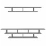 Muebles de TV de pared madera de ingeniería gris Sonoma de vidaXL, Muebles TV - Ref: Foro24-840735, Precio: 65,01 €, Descuent...