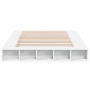 Estructura de cama madera de ingeniería blanca 160x200 cm de vidaXL, Camas y somieres - Ref: Foro24-3280461, Precio: 158,80 €...