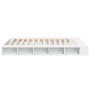 White engineered wood bed frame 150x200 cm by vidaXL, Beds and slatted bases - Ref: Foro24-3280468, Price: 161,32 €, Discount: %