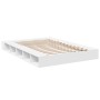 White engineered wood bed frame 150x200 cm by vidaXL, Beds and slatted bases - Ref: Foro24-3280468, Price: 161,32 €, Discount: %