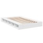 Estructura de cama madera de ingeniería blanca 140x190 cm de vidaXL, Camas y somieres - Ref: Foro24-3280489, Precio: 164,99 €...