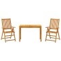 Garden dining set 3 pieces solid acacia wood by vidaXL, Garden sets - Ref: Foro24-3295254, Price: 244,18 €, Discount: %