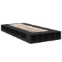 Estructura de cama madera de ingeniería negra 100x200 cm de vidaXL, Camas y somieres - Ref: Foro24-3280511, Precio: 132,33 €,...