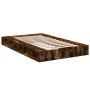 Estructura de cama madera de ingeniería roble ahumado 120x190cm de vidaXL, Camas y somieres - Ref: Foro24-3280507, Precio: 13...